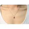 imageGin ampamp Grace 10K Rose Gold Purplish Pink Natural Garnet DiamondI1 Pendant Necklace with Daily Work Wear Jewelry for Women Holiday Gifts Gifts for Her