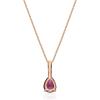 imageGin ampamp Grace 10K Rose Gold Purplish Pink Natural Garnet DiamondI1 Pendant Necklace with Daily Work Wear Jewelry for Women Holiday Gifts Gifts for Her