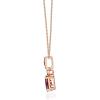 imageGin ampamp Grace 10K Rose Gold Purplish Pink Natural Garnet Pendant with Diamond Daily Work Wear Jewelry for Women Gifts for her Valentines Day Gift for her