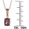 imageGin ampamp Grace 10K Rose Gold Purplish Pink Natural Garnet Pendant with Diamond Daily Work Wear Jewelry for Women Holiday Gifts Gifts for Her Valentines Day Gift for her