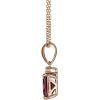 imageGin ampamp Grace 10K Rose Gold Purplish Pink Natural Garnet Pendant with Diamond Daily Work Wear Jewelry for Women Holiday Gifts Gifts for Her Valentines Day Gift for her