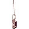 imageGin ampamp Grace 10K Rose Gold Purplish pink Natural Garnet DiamondI1 Pendant Necklace Daily Work Wear Jewelry for Women Holiday Gifts Gifts for her Valentines Day Gift for her