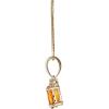 imageGin ampamp Grace 10K Yellow Gold Genuine Citrine Diamond SI1 Pendant Necklace with Gold Chain for Women Holiday Gifts Jewelry Gifts Valentines Day Gift for her