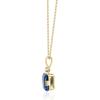imageGin ampamp Grace 10K Yellow Gold Genuine London Blue Topaz Diamond Pendants with Chain for Women Ethically Authentically ampamp Organically Sourced Emerald shaped London Blue Topaz handcrafted Jewelry Gifts For Her Holiday Season Gifts