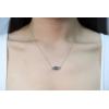 imageGin ampamp Grace 10K Yellow Gold Genuine London Blue Topaz and Genuine Aquamarine Necklace for Women