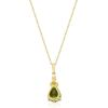 imageGin ampamp Grace 10K Yellow Gold Genuine Peridot ampamp Natural Diamond I1 Pendant for Women Holiday Gifts Valentines Day Gift for her