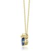 imageGin ampamp Grace 10K Yellow Gold Natural London Blue Topaz and Natural Diamond I1 Pendant for Women