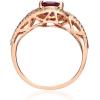imageGin ampamp Grace 14K Rose Gold Purplish Pink Natural Garnet Ring Daily Work Wear Jewelry for Women Gifts for Her