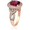 imageGin ampamp Grace 14K Rose Gold Purplish Pink Natural Garnet Ring Daily Work Wear Jewelry for Women Gifts for Her
