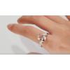 imageGin ampamp Grace 14K Two Tone Gold Genuine Morganite Ring with Diamonds for Women Holiday Gifts  Ethically Authentically ampamp Organically Sourced Ovalcut shaped Morganite handcrafted jewelry for her