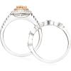 imageGin ampamp Grace 14K TwoTone Gold Real Diamond Ring I1 with Genuine Morganite Daily Work Wear Jewelry for Women Gifts for Her