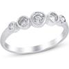imageGin ampamp Grace 14K White Gold Natural White Diamond Ring for women  Ethically authentically ampamp organically sourced Roundcut shaped Diamond handcrafted jewelry for her  Diamond Ring for women