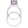 imageGin ampamp Grace 14K White Gold Real Diamond Ring I1 with Genuine Light Pink Amethyst Daily Work Wear Jewelry for Women Gifts for HerDiamond