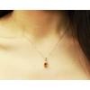 imageGin ampamp Grace 14K Yellow Gold Genuine Citrine Oval With Natural Diamond I1 Pendant for Women Holiday Gifts