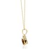 imageGin ampamp Grace 14K Yellow Gold Genuine Citrine Oval With Natural Diamond I1 Pendant for Women Holiday Gifts
