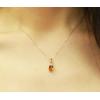 imageGin ampamp Grace 14K Yellow Gold Genuine Citrine Oval With Natural Diamond I1 Pendant for Women Holiday Gifts