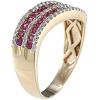 imageGin ampamp Grace 14K Yellow Gold Mozambique Genuine Ruby Ring with Diamonds for women  Ethically authentically ampamp organically sourced Roundcut shaped Ruby handcrafted jewelry for her  Ruby Ring for women