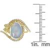 imageGin ampamp Grace 14K Yellow Gold Natural Ethiopian Opal Ring with Real Diamonds for women  Ethically authentically ampamp organically sourced Oval shaped opal handcrafted jewelry for her  Opal Ring for women