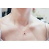imageGin ampamp Grace 14K Yellow Gold Natural Mexican Fire Opal ampamp Diamond I1I2 Pendant for Women
