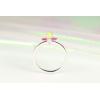 imageGin ampamp Grace 18K White Gold Genuine Ruby and Natural Ethiopian Opal Ring with Real Diamonds for women  Ethically authentically ampamp organically sourced Pearcut shaped opal handcrafted jewelry for her  Opal Ring for women