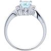 imageGin ampamp Grace 925 Sterling Silver Genuine Aquamarine Ring with Diamonds for women  Ethically authentically ampamp organically sourced Ovalcut shaped Aquamarine handcrafted jewelry for her  Aquamarine Ring for women