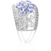 imageGin ampamp Grace 925 Sterling Silver Genuine Tanzanite Ring for women  Ethically authentically ampamp organically sourced Pearcut shaped Tanzanite handcrafted jewelry for her  Tanzanite Ring for women