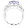 imageGin ampamp Grace 925 Sterling Silver Genuine Tanzanite Ring for women  Ethically authentically ampamp organically sourced Pearcut shaped Tanzanite handcrafted jewelry for her  Tanzanite Ring for women