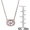 imageGin ampamp Grace Valentines Jewelry 10K Rose Gold Natural Diamond I1I2 ampamp Pink Morganite Pendant Necklace for Women