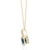 imageGin ampamp Grace womens 14K Yellow Gold Genuine Topaz Pendant With Diamonds  Ethically Authentically ampamp Organically Sourced Oval Shaped HandCrafted Jewelry GJ15854PLBT White Gold