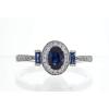 imageGin and Grace 10K White Gold Genuine Blue Sapphire Ring with Diamonds for Women Holiday Gifts  Ethically Authentically ampamp Organically Sourced OvalCut shaped Sapphire handcrafted jewelry for her  Sapphire Ring for Women Holiday Gifts