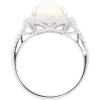 imageGin and Grace 10K White Gold Natural Ethiopian Opal Ring with Real Diamonds for women  Ethically authentically ampamp organically sourced Cushioncut shaped opal handcrafted jewelry for her  Opal Ring for women