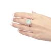 imageGin and Grace 10K White Gold Natural Ethiopian Opal Ring with Real Diamonds for women  Ethically authentically ampamp organically sourced Cushioncut shaped opal handcrafted jewelry for her  Opal Ring for women