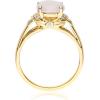 imageGin and Grace 10K Yellow Gold Natural Australian Opal Ring with Real Diamonds for women  Ethically authentically ampamp organically sourced Ovalcut shaped opal handcrafted jewelry for her  Opal Ring for women