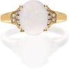 imageGin and Grace 10K Yellow Gold Natural Australian Opal Ring with Real Diamonds for women  Ethically authentically ampamp organically sourced Ovalcut shaped opal handcrafted jewelry for her  Opal Ring for women