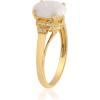 imageGin and Grace 10K Yellow Gold Natural Australian Opal Ring with Real Diamonds for women  Ethically authentically ampamp organically sourced Ovalcut shaped opal handcrafted jewelry for her  Opal Ring for women