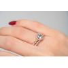 imageGin and Grace 14K Rose Gold Genuine Aquamarine Ring with Diamonds for women  Ethically authentically ampamp organically sourced Emeraldcut shaped Aquamarine handcrafted jewelry for her