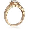 imageGin and Grace 14K Rose Gold Genuine Aquamarine Ring with Diamonds for women  Ethically authentically ampamp organically sourced Emeraldcut shaped Aquamarine handcrafted jewelry for her