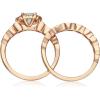 imageGin and Grace 14K Rose Gold Genuine Aquamarine Ring with Diamonds for women  Ethically authentically ampamp organically sourced Emeraldcut shaped Aquamarine handcrafted jewelry for her