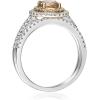 imageGin and Grace 14K Two Tone Gold Genuine Morganite Ring with Diamonds for women  Ethically authentically ampamp organically sourced Roundcut shaped Morganite handcrafted jewelry for her  Morganite Ring for women