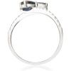 imageGin and Grace 14K White Genuine Blue Sapphire Ring with Diamonds for women  Ethically authentically ampamp organically sourced PearCut shaped Sapphire handcrafted jewelry for her  Sapphire Ring for women