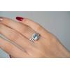 imageGin and Grace 14K White Gold Genuine Aquamarine Ring with Diamonds for women  Ethically authentically ampamp organically sourced Cushioncut shaped Aquamarine handcrafted jewelry for her  Aquamarine Ring for women