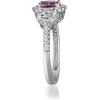 imageGin and Grace 14K White Gold Pink Sapphire Ring with Diamonds for women  Ethically authentically ampamp organically sourced Oval shaped Sapphire handcrafted jewelry for her  Sapphire Ring for women