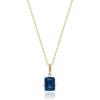 imageGin ampamp Grace 10K Yellow Gold Genuine London Blue Topaz Diamond Pendants with Chain for Women Ethically Authentically ampamp Organically Sourced Emerald shaped London Blue Topaz handcrafted Jewelry Gifts For Her Holiday Season Gifts
