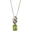 imageGin ampamp Grace 10K Yellow Gold Genuine Peridot Natural Diamond I1I2 Pendant Necklace with Gold Chain for Women Holiday Gifts Jewelry Gifts