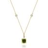imageGin ampamp Grace 10K Yellow Gold Genuine Peridot ampamp Natural Diamond I1 Pendant for Women