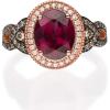 imageGin ampamp Grace 14K Rose Gold Purplish Pink Natural Garnet Ring Daily Work Wear Jewelry for Women Gifts for Her