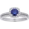 imageGin ampamp Grace 14K White Genuine Blue Sapphire Ring with Diamonds for women  Ethically authentically ampamp organically sourced RoundCut shaped Sapphire handcrafted jewelry for her  Sapphire Ring for womenDiamond