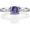 imageGin ampamp Grace 925 Sterling Silver Genuine Tanzanite Ring with Diamonds for women  Ethically authentically ampamp organically sourced Roundcut shaped Tanzanite handcrafted jewelry for her