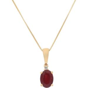 imageGin ampamp Grace 14K Yellow Gold Mexican Natural Fire Oval Cut Opal ampamp Natural Diamond I1I2 Pendant for Women