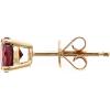 imageGin ampamp Grace 10K Rose Gold Purplish Pink Natural Garnet Stud Earring for Women Holiday Gifts Jewelry Gifts